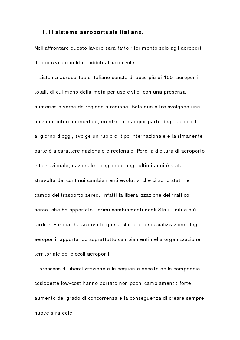 Anteprima della tesi: Il sistema aeroportuale siciliano, Pagina 3