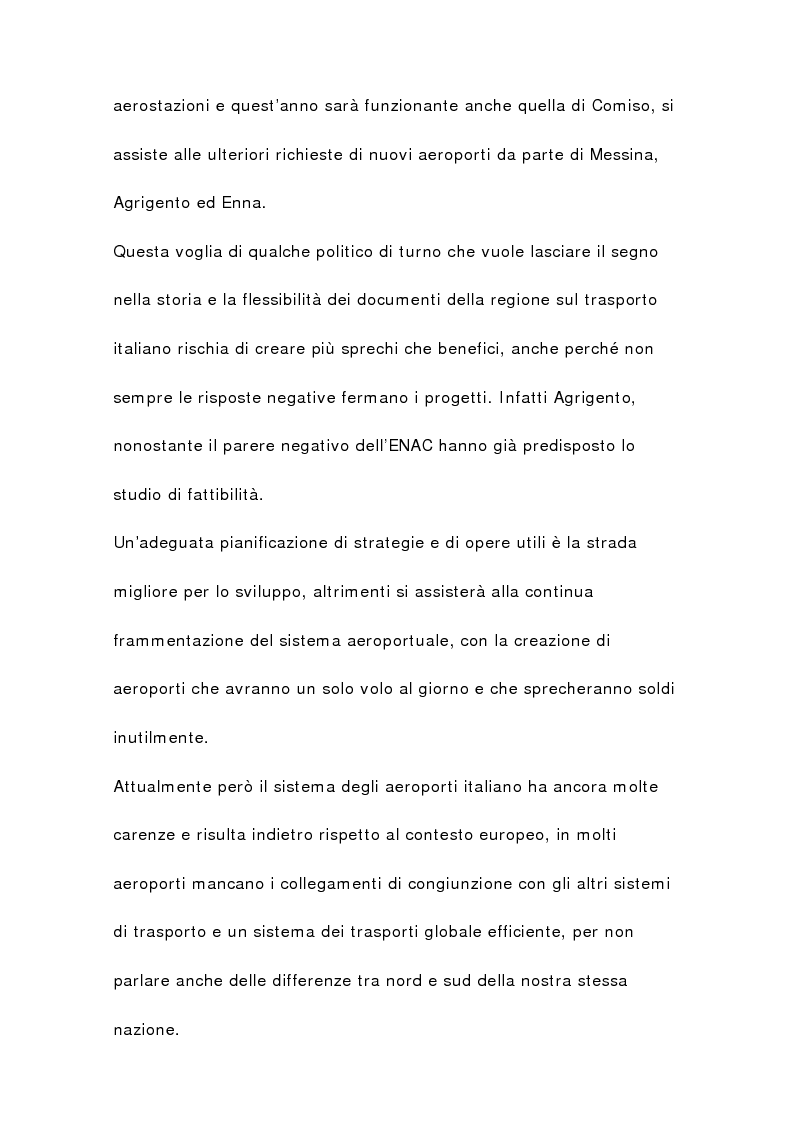 Anteprima della tesi: Il sistema aeroportuale siciliano, Pagina 6