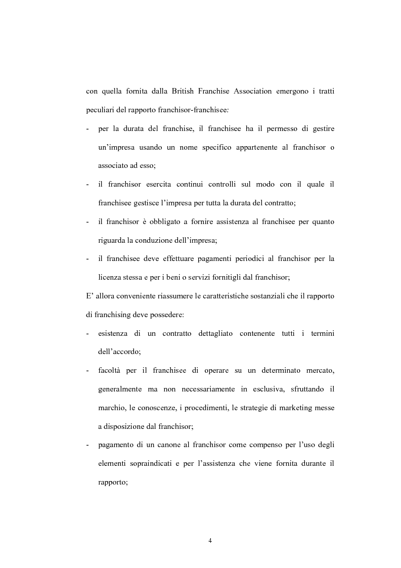 Anteprima della tesi: Il franchising nelle agenzie di viaggio. Il caso Giramondo, Pagina 7