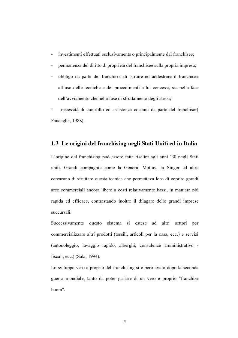 Anteprima della tesi: Il franchising nelle agenzie di viaggio. Il caso Giramondo, Pagina 8