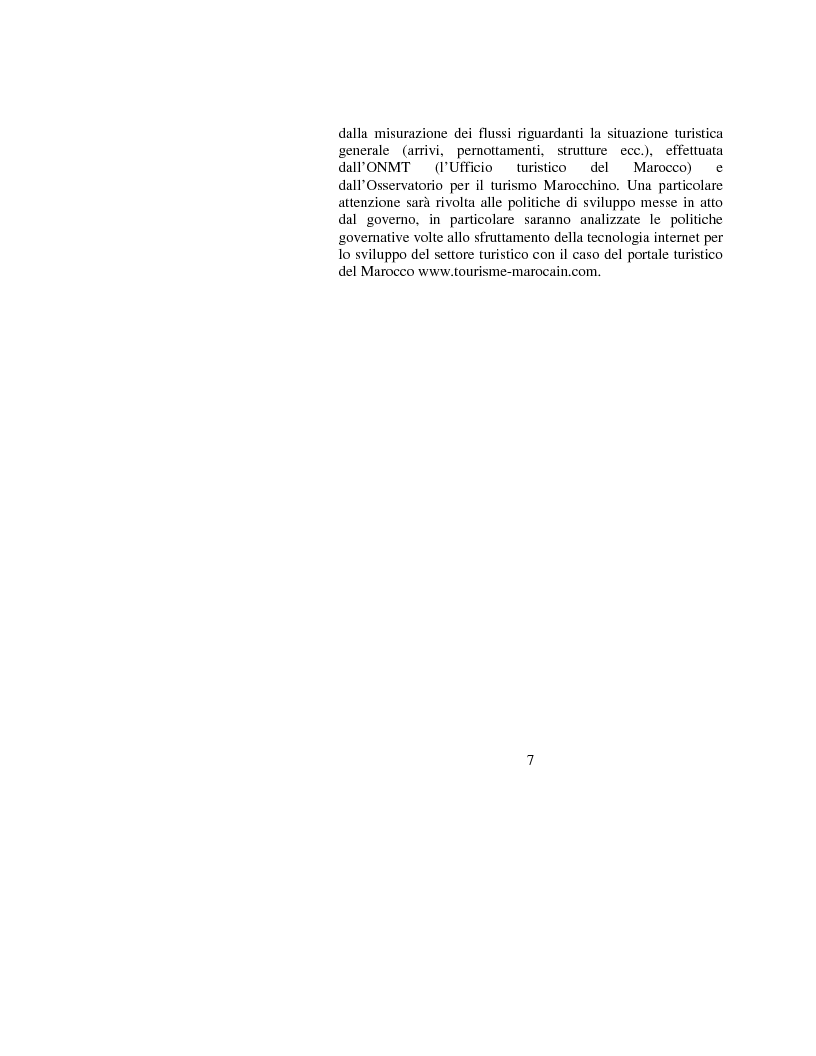 Anteprima della tesi: Le opportunità di Internet per il turismo africano: l'esperienza del Marocco, Pagina 4