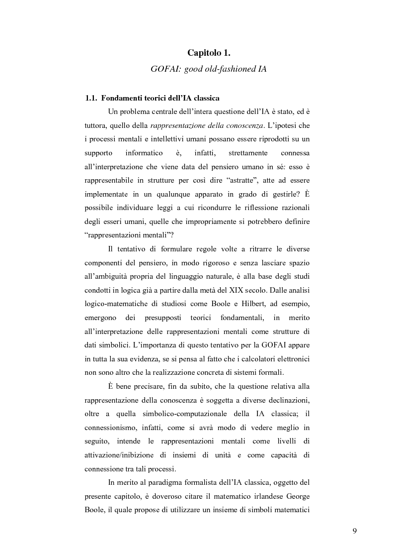 Anteprima della tesi: Artificial Intelligence. Un programma di ricerca filosofico, Pagina 7