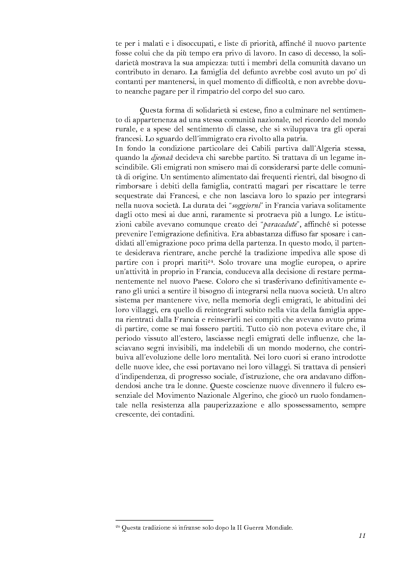 Anteprima della tesi: La lotta per il riconoscimento di un'identità: la ''Primavera Nera'' in Cabilia, Pagina 11
