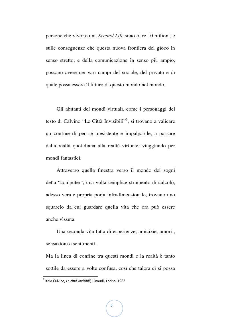 Anteprima della tesi: Viaggio attraverso i confini della realtà: i mondi virtuali, Pagina 2