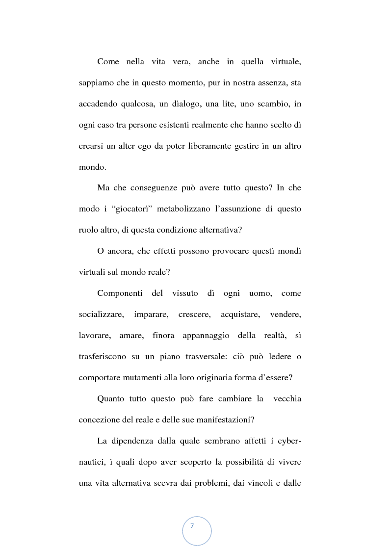 Anteprima della tesi: Viaggio attraverso i confini della realtà: i mondi virtuali, Pagina 4