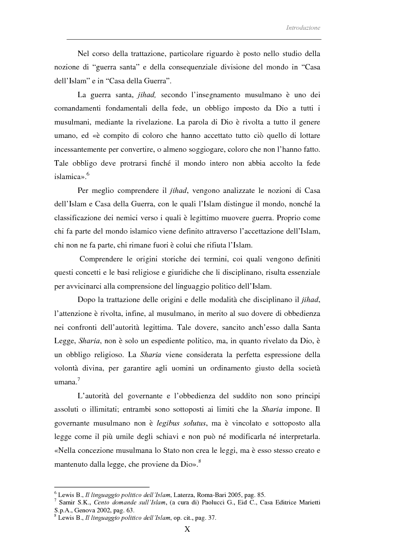Anteprima della tesi: Il linguaggio politico dell'Islam, Pagina 5