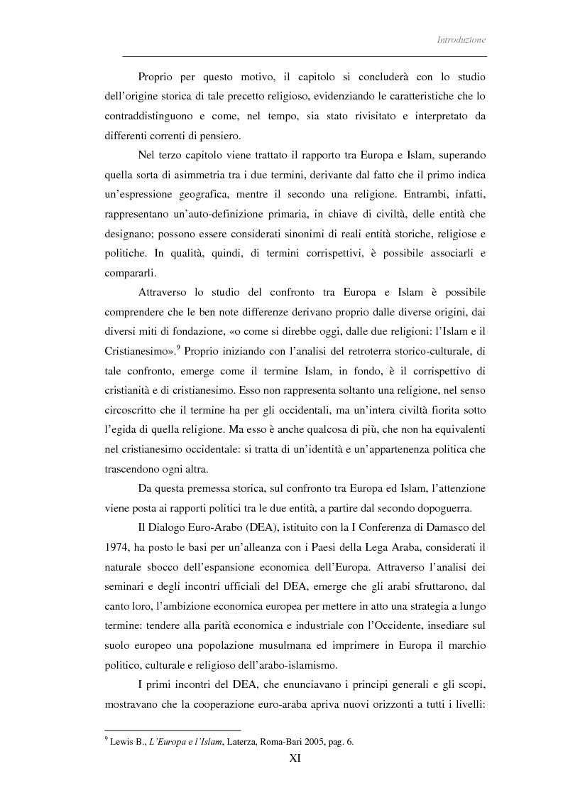 Anteprima della tesi: Il linguaggio politico dell'Islam, Pagina 6