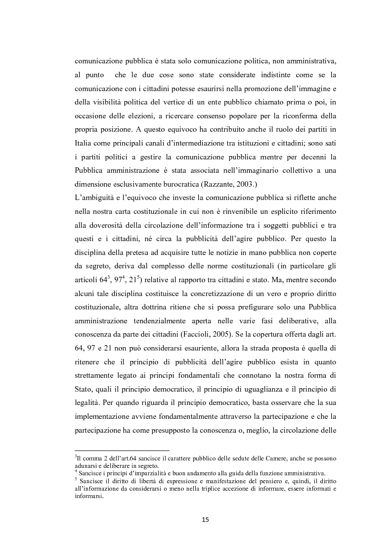 Anteprima della tesi: L'amministrazione che ascolta. Analisi della customer satisfaction degli utenti dell'Urp del comune di Torre del greco, Pagina 12