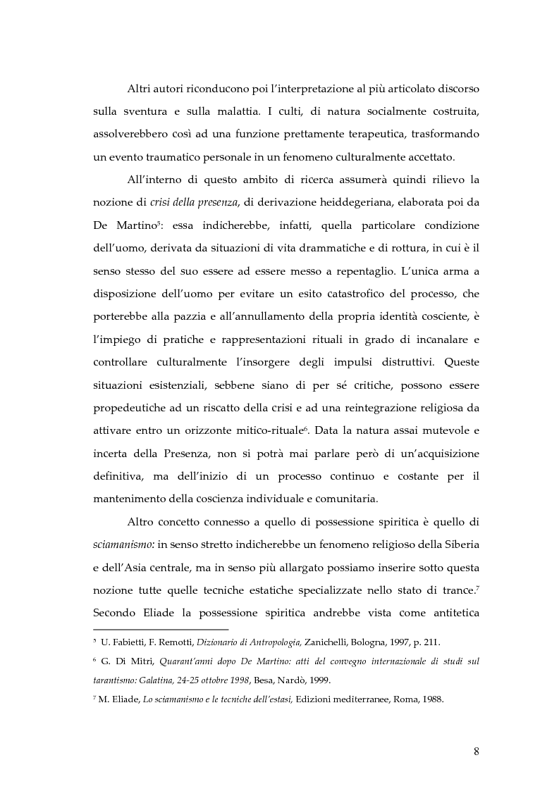 Anteprima della tesi: Dal rito della taranta al vudu haitiano: analisi di alcuni paralleli etnografici nell’opera di de Martino, Pagina 5