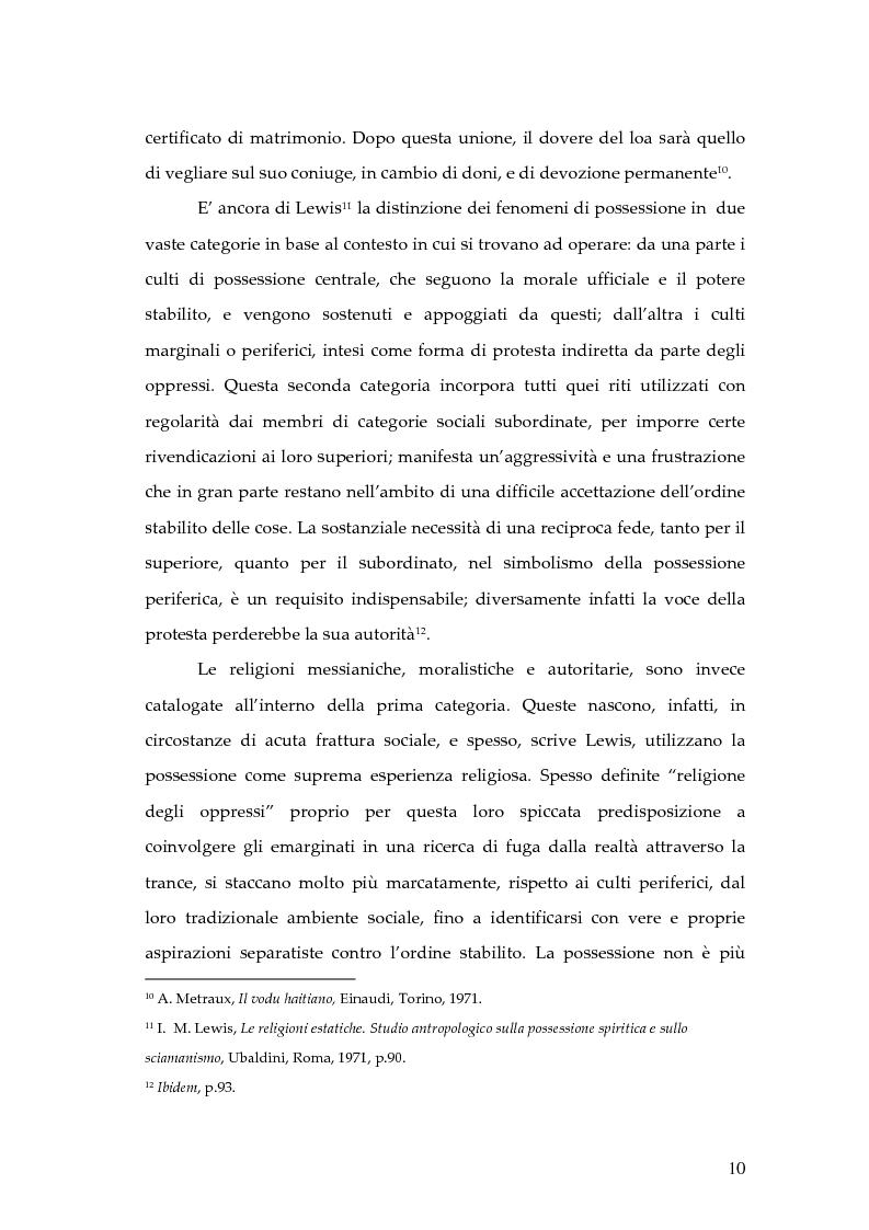 Anteprima della tesi: Dal rito della taranta al vudu haitiano: analisi di alcuni paralleli etnografici nell’opera di de Martino, Pagina 7