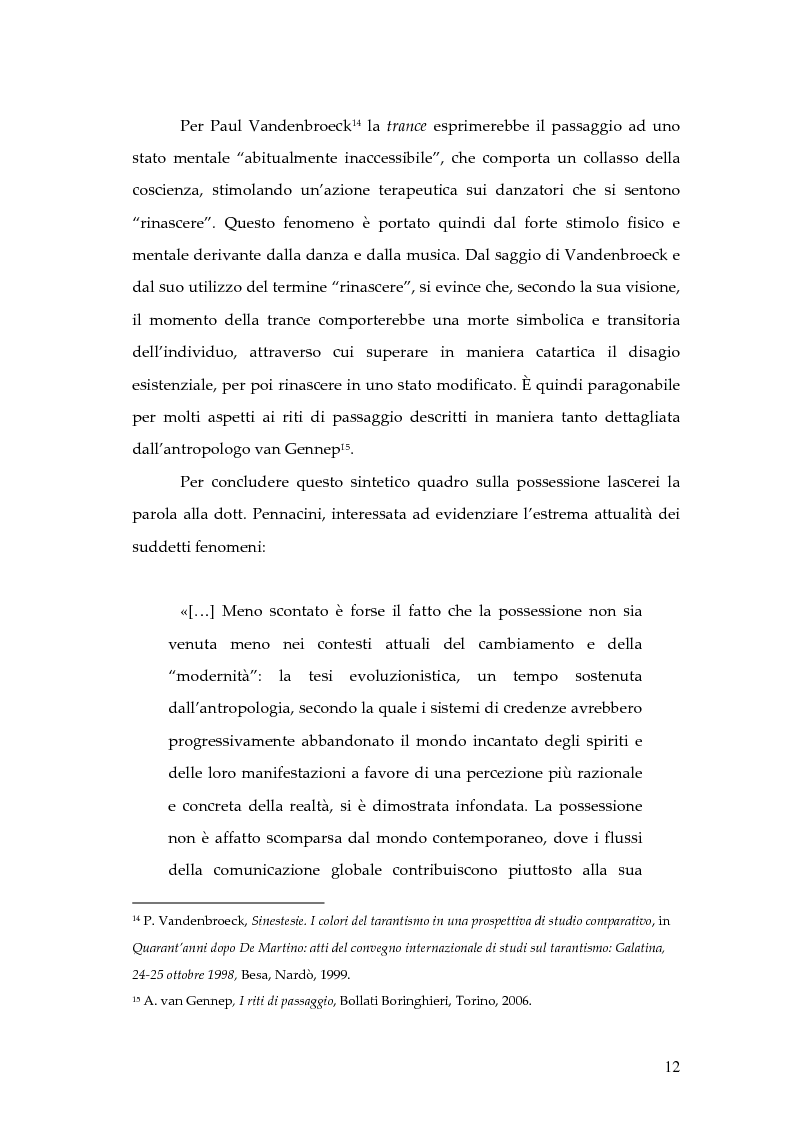 Anteprima della tesi: Dal rito della taranta al vudu haitiano: analisi di alcuni paralleli etnografici nell’opera di de Martino, Pagina 9