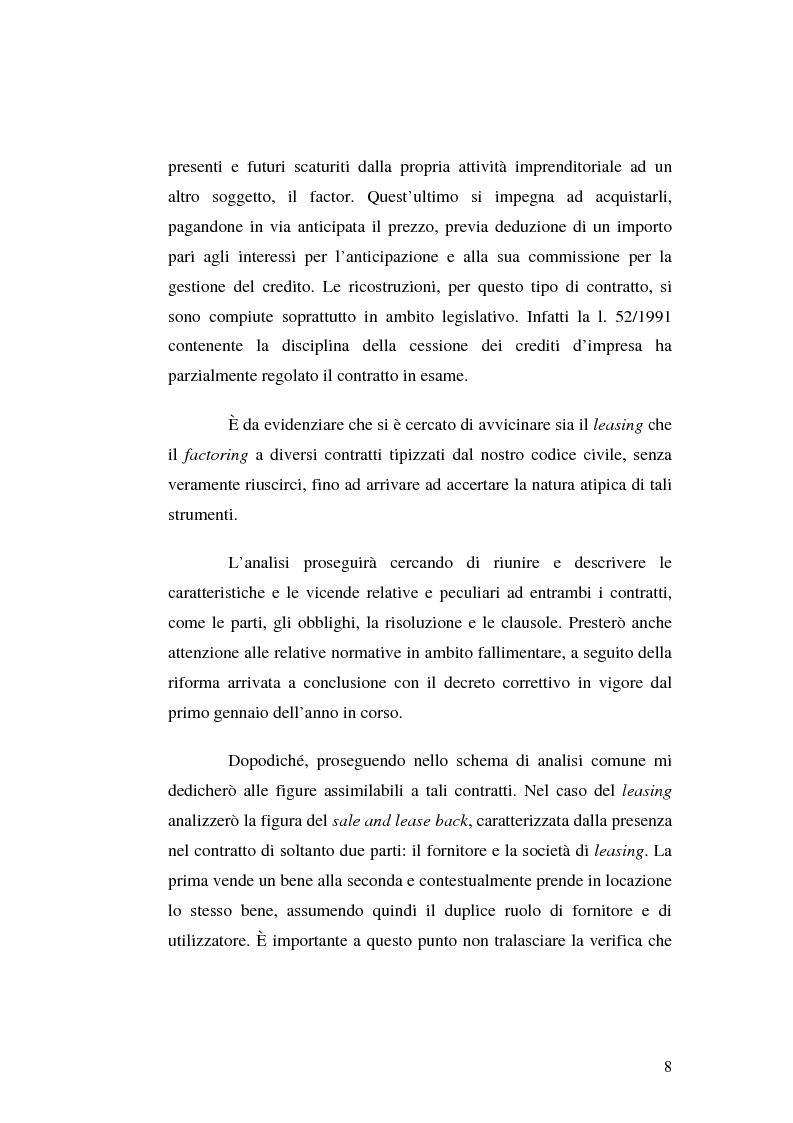 Anteprima della tesi: I servizi bancari atipici di finanziamento per le imprese, Pagina 3