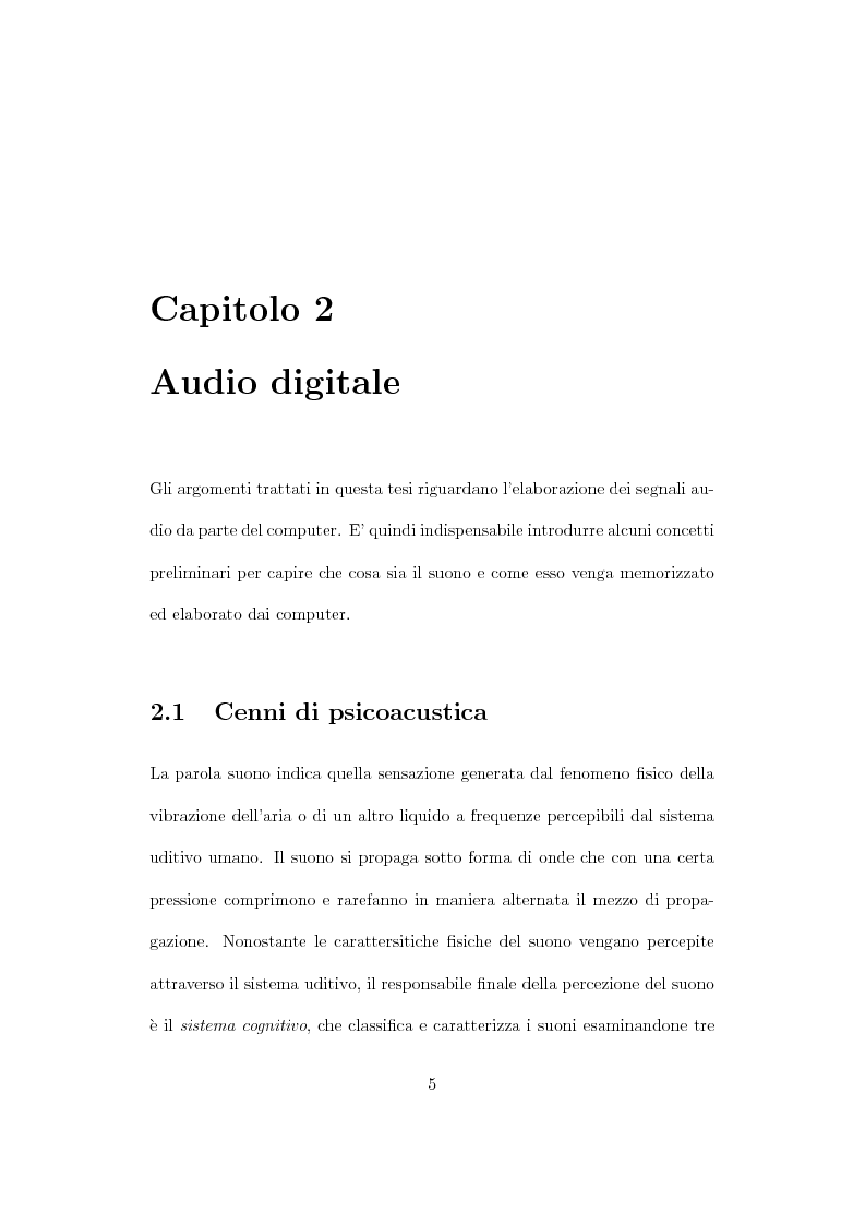 Anteprima della tesi: Design, tuning e sperimentazione di filtri bilaterali per l'audio, Pagina 3