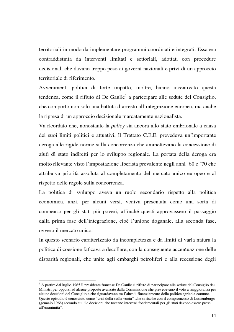 Anteprima della tesi: I fondi strutturali in Basilicata: un caso di successo, Pagina 10