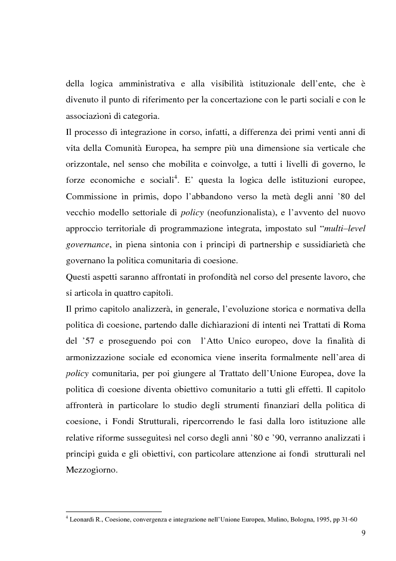 Anteprima della tesi: I fondi strutturali in Basilicata: un caso di successo, Pagina 5