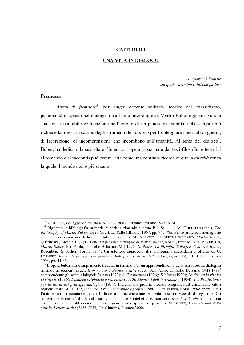 Anteprima della tesi: L’uomo esiste nella parola e nell'amore (un itinerario esemplare: in dialogo con Martin Buber), Pagina 4