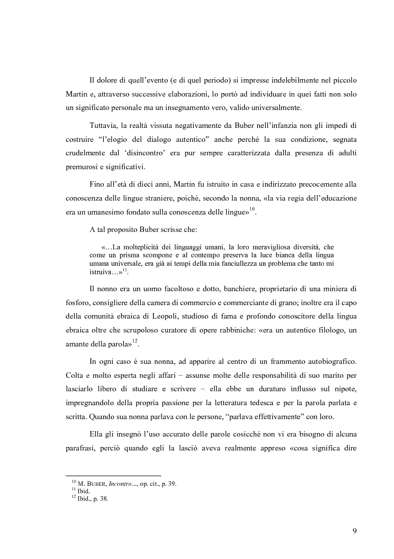 Anteprima della tesi: L’uomo esiste nella parola e nell'amore (un itinerario esemplare: in dialogo con Martin Buber), Pagina 6