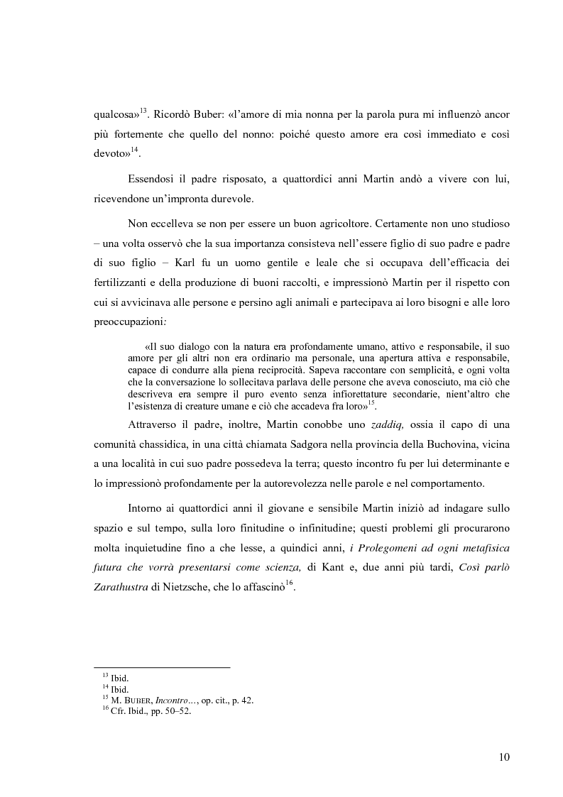 Anteprima della tesi: L’uomo esiste nella parola e nell'amore (un itinerario esemplare: in dialogo con Martin Buber), Pagina 7