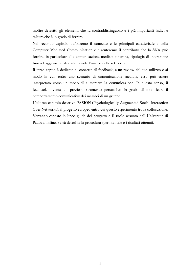 Anteprima della tesi: L'effetto di feedback basati sulla struttura delle reti sociali nell'interazione mediata da computer, Pagina 2