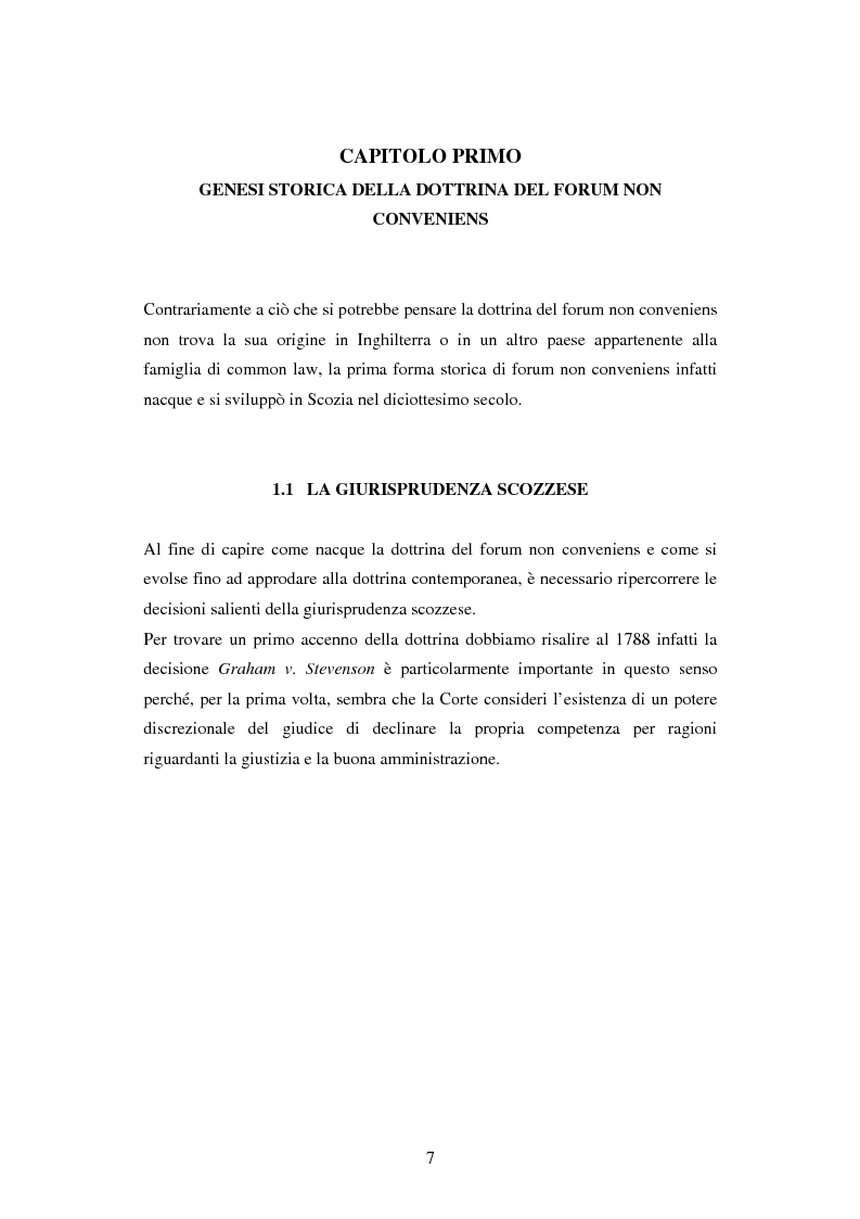 Anteprima della tesi: Profili della litispendenza transnazionale in relazione al cosiddetto forum non conveniens, Pagina 3