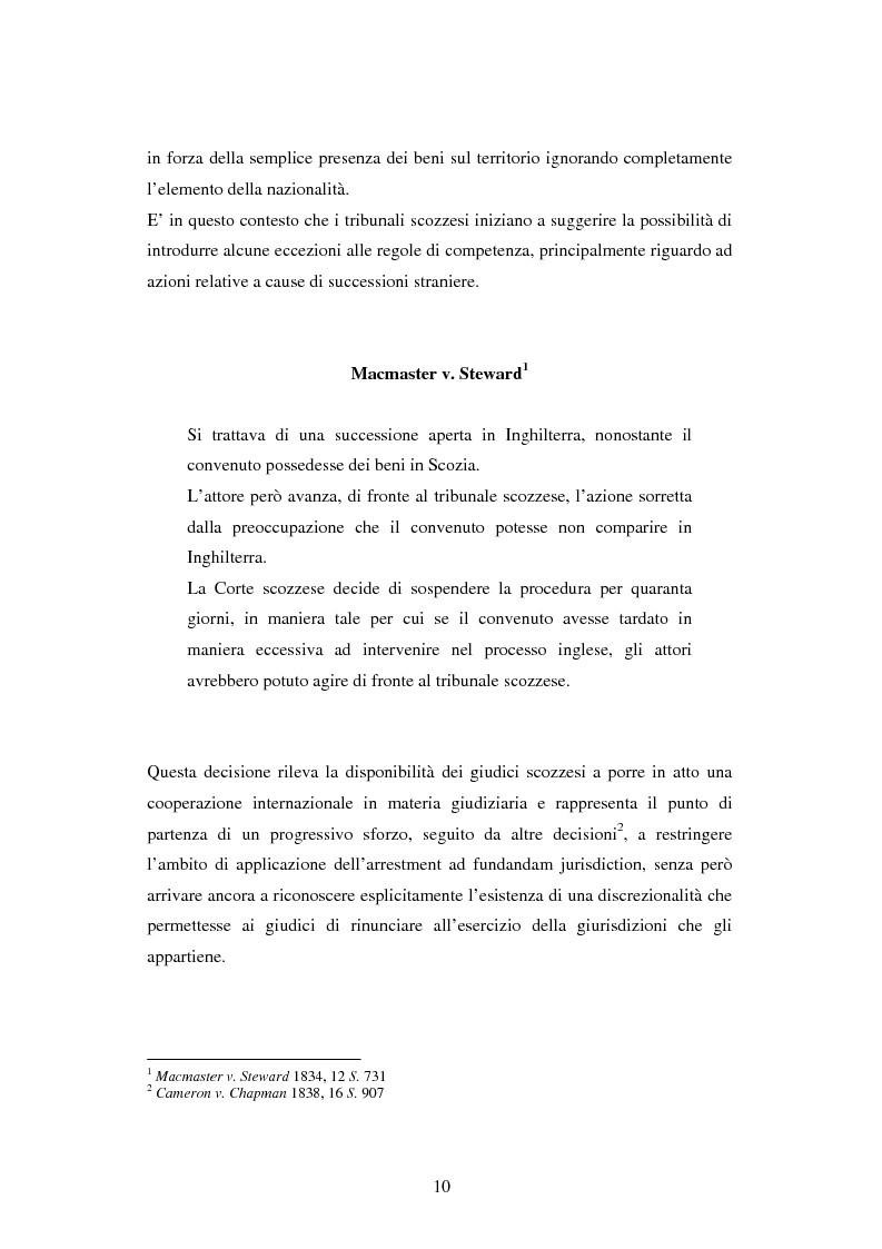 Anteprima della tesi: Profili della litispendenza transnazionale in relazione al cosiddetto forum non conveniens, Pagina 6