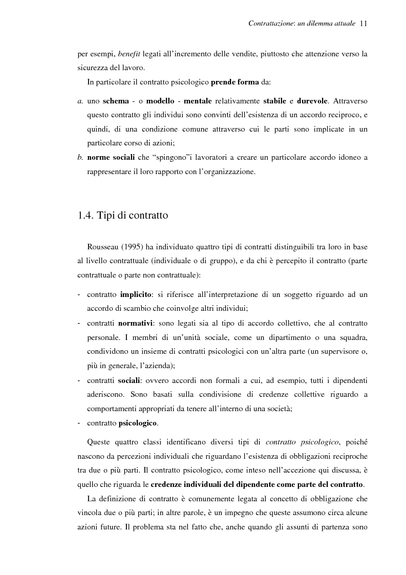 Anteprima della tesi: Il contratto psicologico nelle moderne organizzazioni, Pagina 11