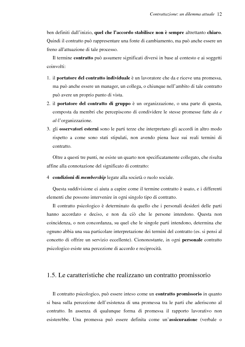 Anteprima della tesi: Il contratto psicologico nelle moderne organizzazioni, Pagina 12