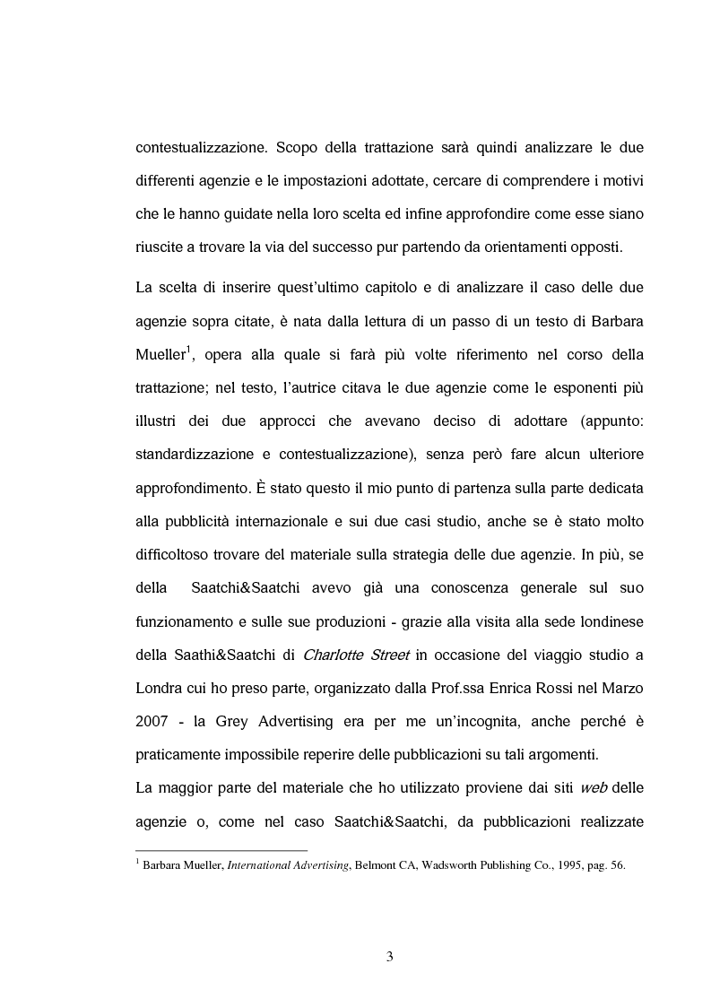 Anteprima della tesi: La comunicazione interculturale nella pubblicità internazionale: il caso Saatchi & Saatchi e il caso Grey Advertising, Pagina 3