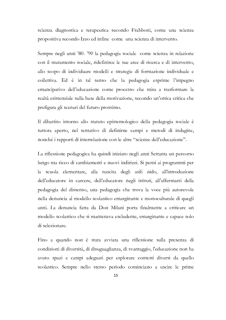 Anteprima della tesi: La formazione delle famiglie affidatarie come nuovo progetto pedagogico di accoglienza, Pagina 11
