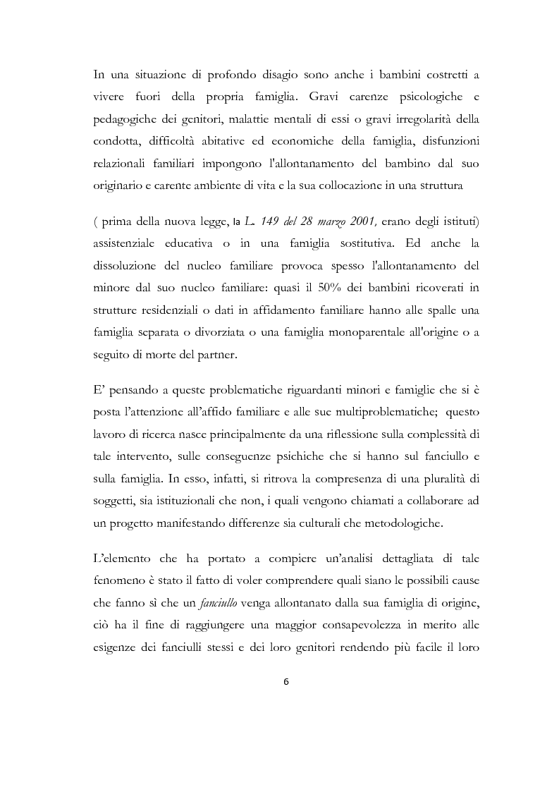 Anteprima della tesi: La formazione delle famiglie affidatarie come nuovo progetto pedagogico di accoglienza, Pagina 2