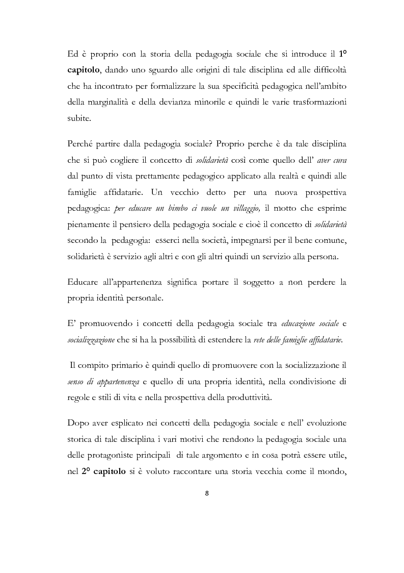 Anteprima della tesi: La formazione delle famiglie affidatarie come nuovo progetto pedagogico di accoglienza, Pagina 4