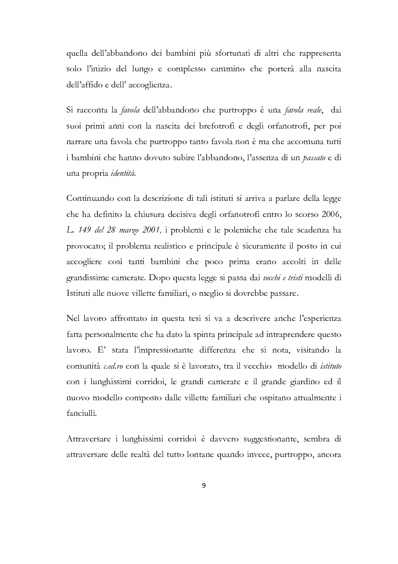Anteprima della tesi: La formazione delle famiglie affidatarie come nuovo progetto pedagogico di accoglienza, Pagina 5