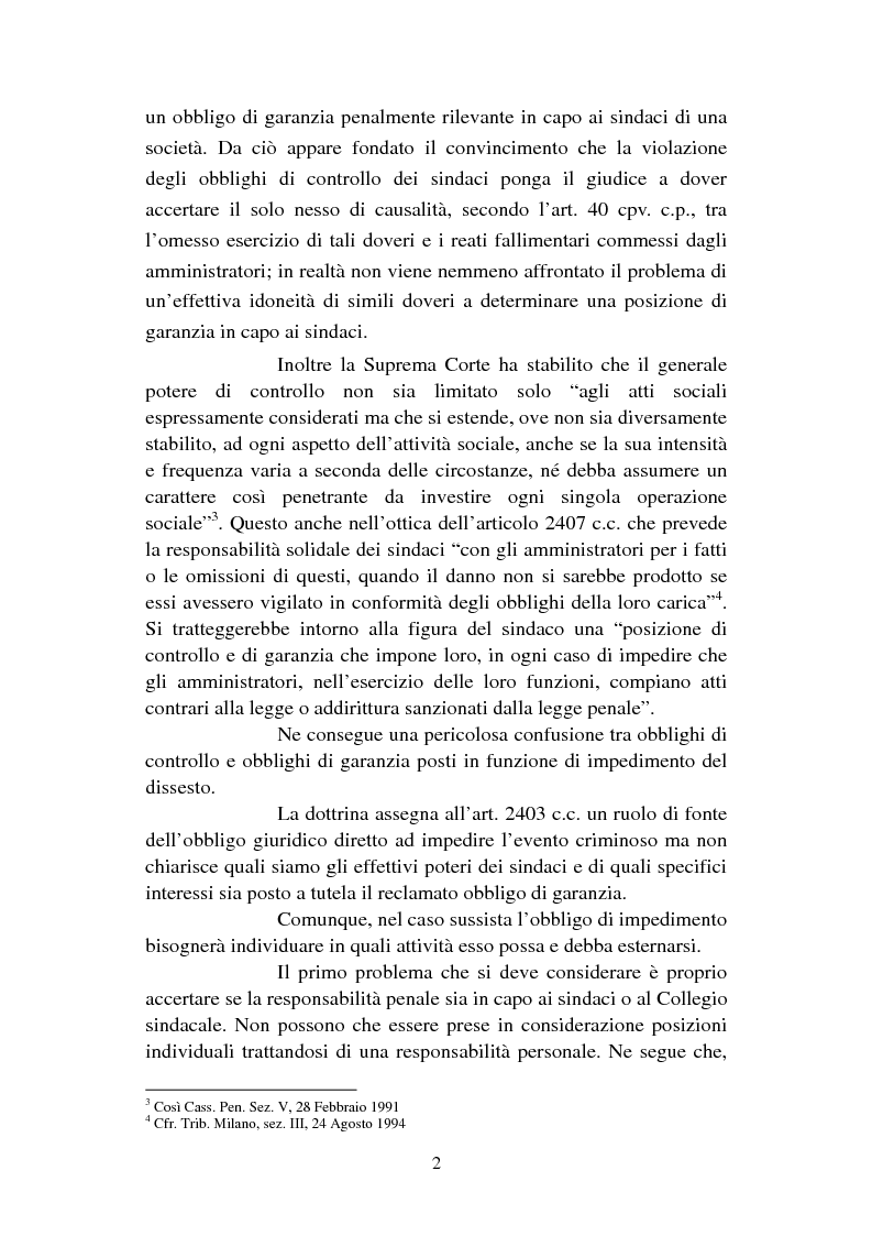 Anteprima della tesi: I criteri di imputazione soggettiva nel diritto penale fallimentare, Pagina 2