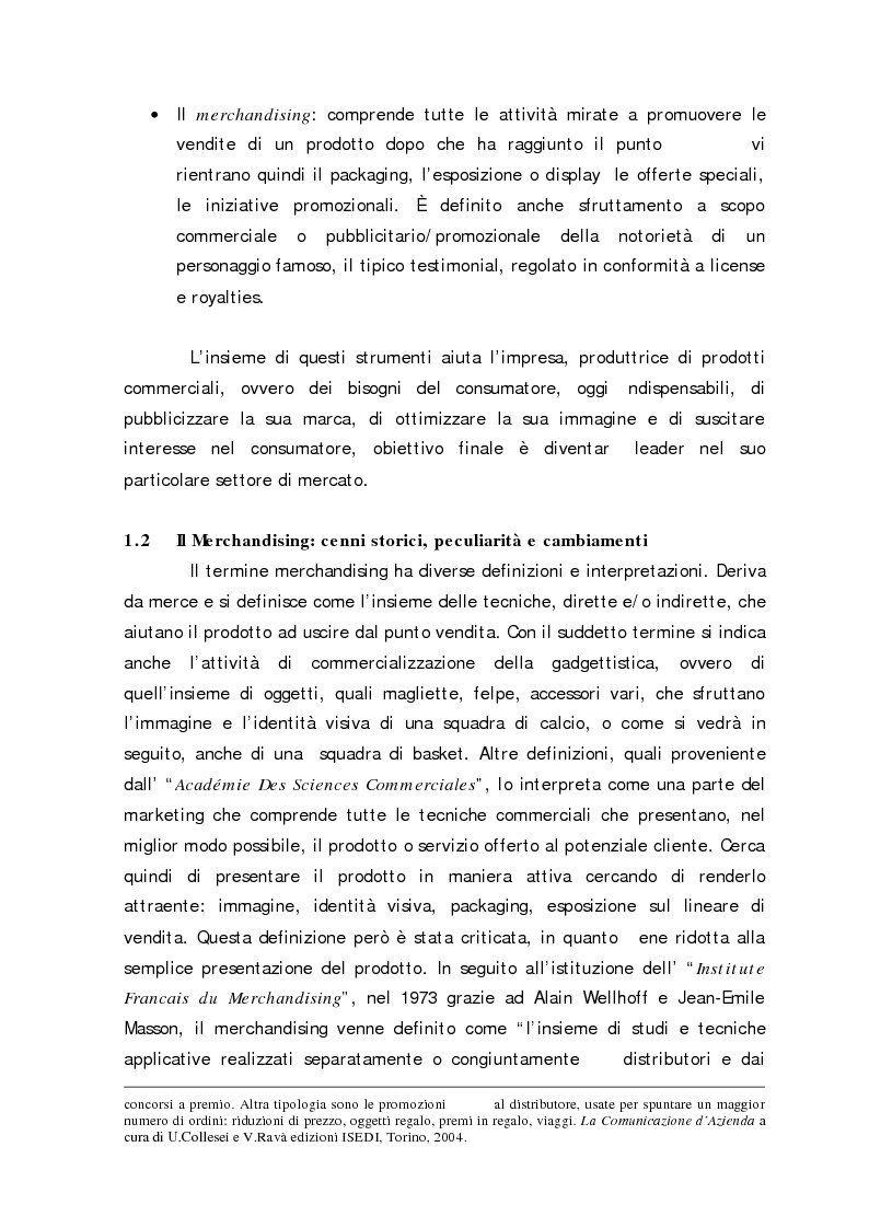 Anteprima della tesi: Sport Merchandising: il caso JuveCaserta, Pagina 10