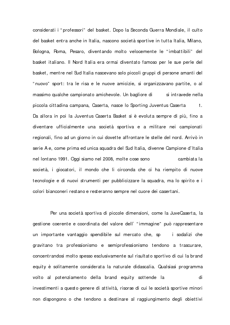 Anteprima della tesi: Sport Merchandising: il caso JuveCaserta, Pagina 2