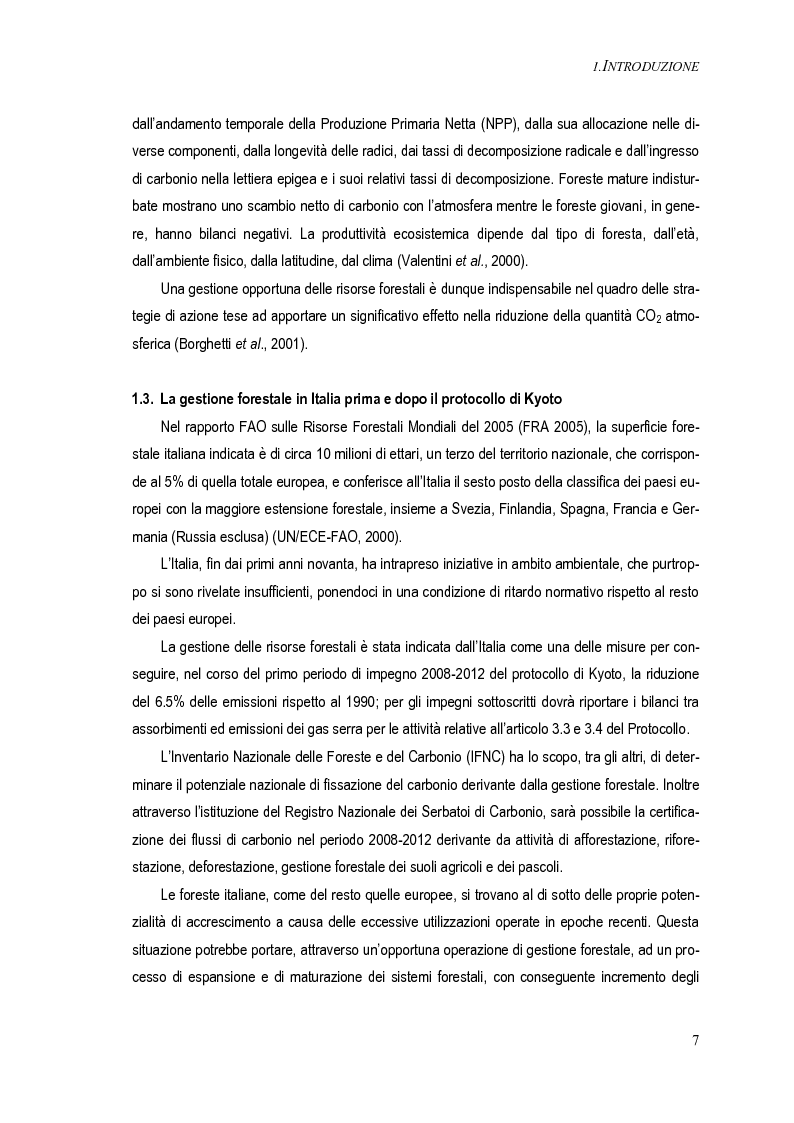 Anteprima della tesi: Metodi per una stima del bilancio del carbonio delle foreste a scala operativa: il caso della Basilicata, Pagina 3