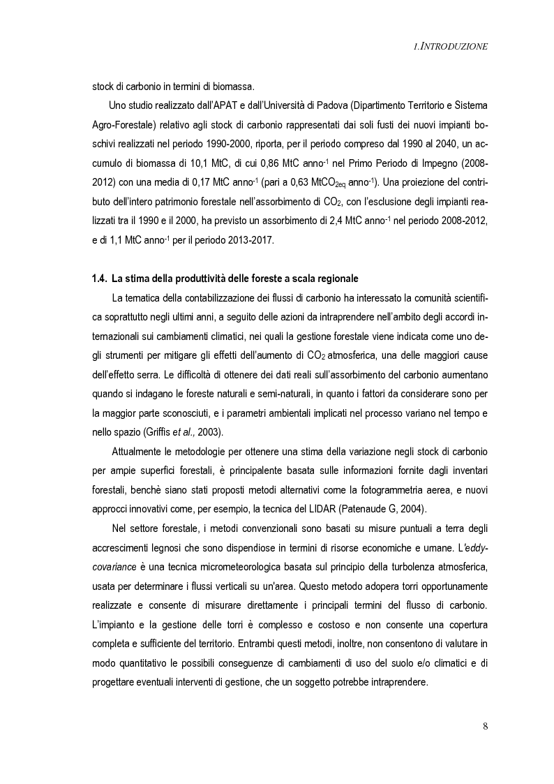 Anteprima della tesi: Metodi per una stima del bilancio del carbonio delle foreste a scala operativa: il caso della Basilicata, Pagina 4