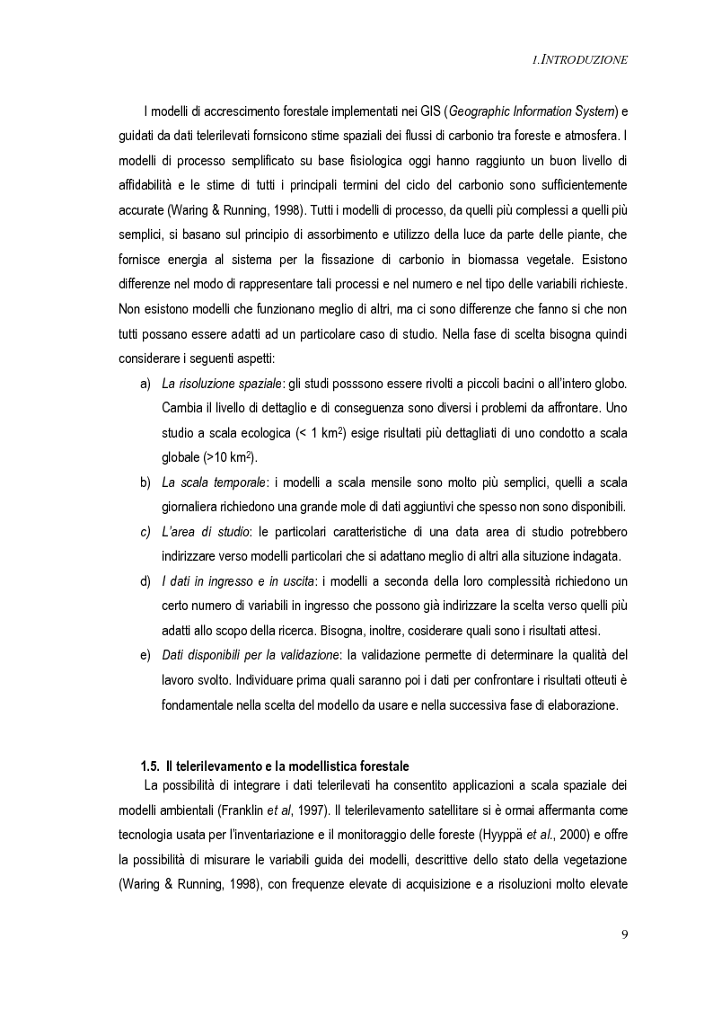 Anteprima della tesi: Metodi per una stima del bilancio del carbonio delle foreste a scala operativa: il caso della Basilicata, Pagina 5