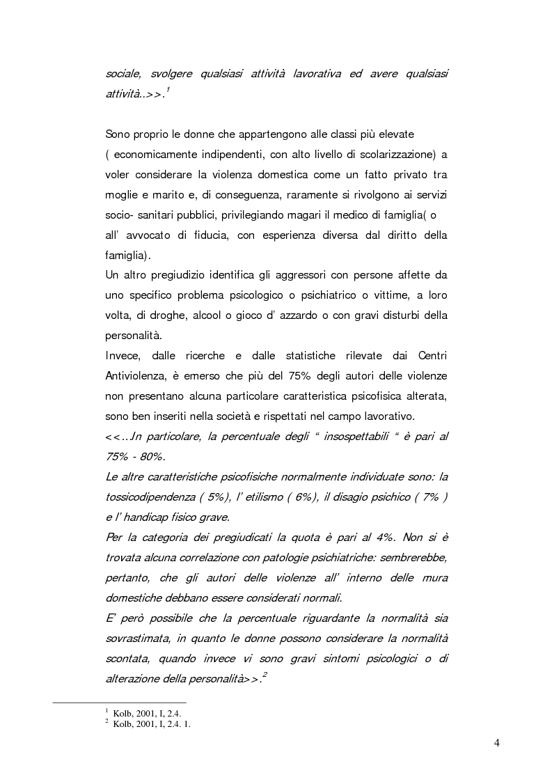 Anteprima della tesi: Stalking e violenza endo-familiare, Pagina 2