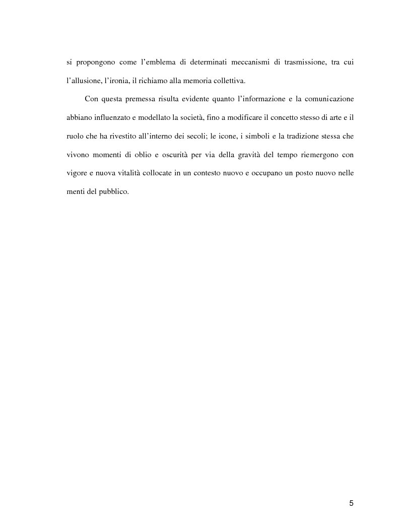 Anteprima della tesi: La pubblicità come il futuro del classico, Pagina 4