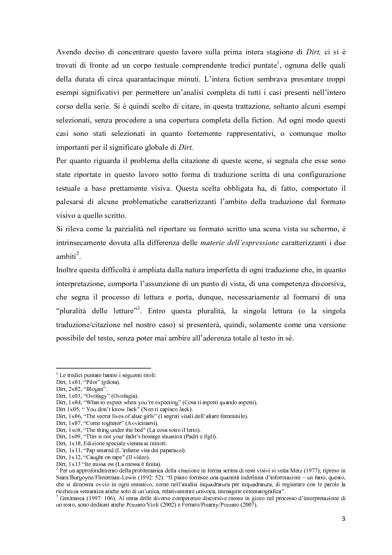 Anteprima della tesi: Fiction italiana o fiction americana? ''Dirt'', Pagina 2