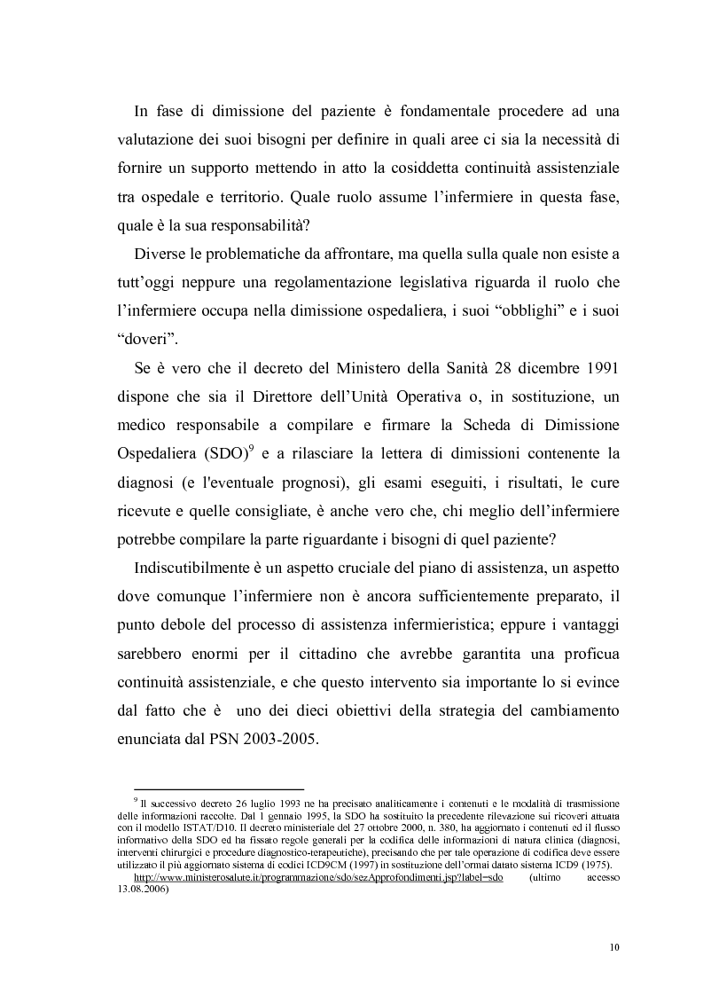 Anteprima della tesi: Ruolo dell'infermiere nella dimissione ospedaliera: un'analisi della letteratura, Pagina 7