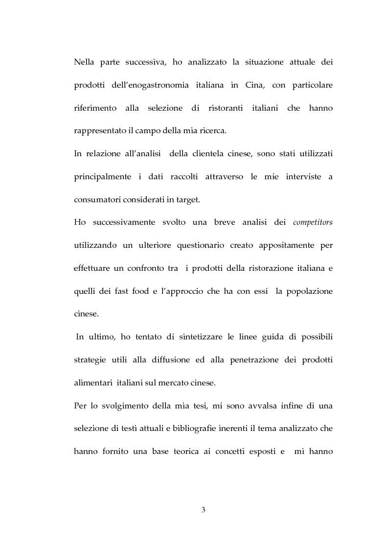 Anteprima della tesi: Percezione, target e strategie della ristorazione italiana a Pechino, Pagina 3