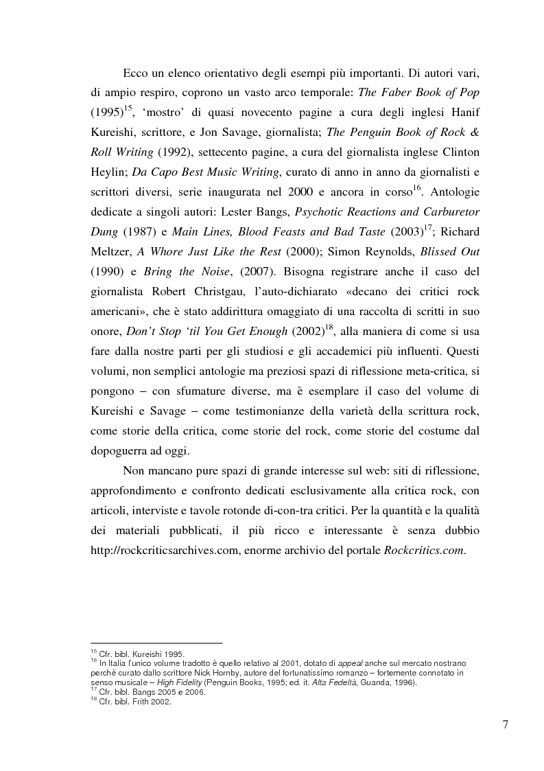 Anteprima della tesi: «Paesaggi immaginari»: critica ufonica e discografia potenziale - Recensioni e dischi (im)possibili nel giornalismo rock, Pagina 7