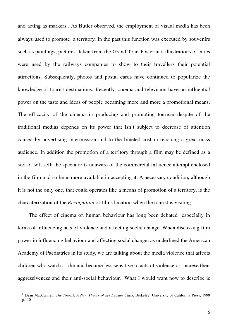 Anteprima della tesi: Life Can Imitate Art: an Approach to Movie Induced Tourism, Pagina 4
