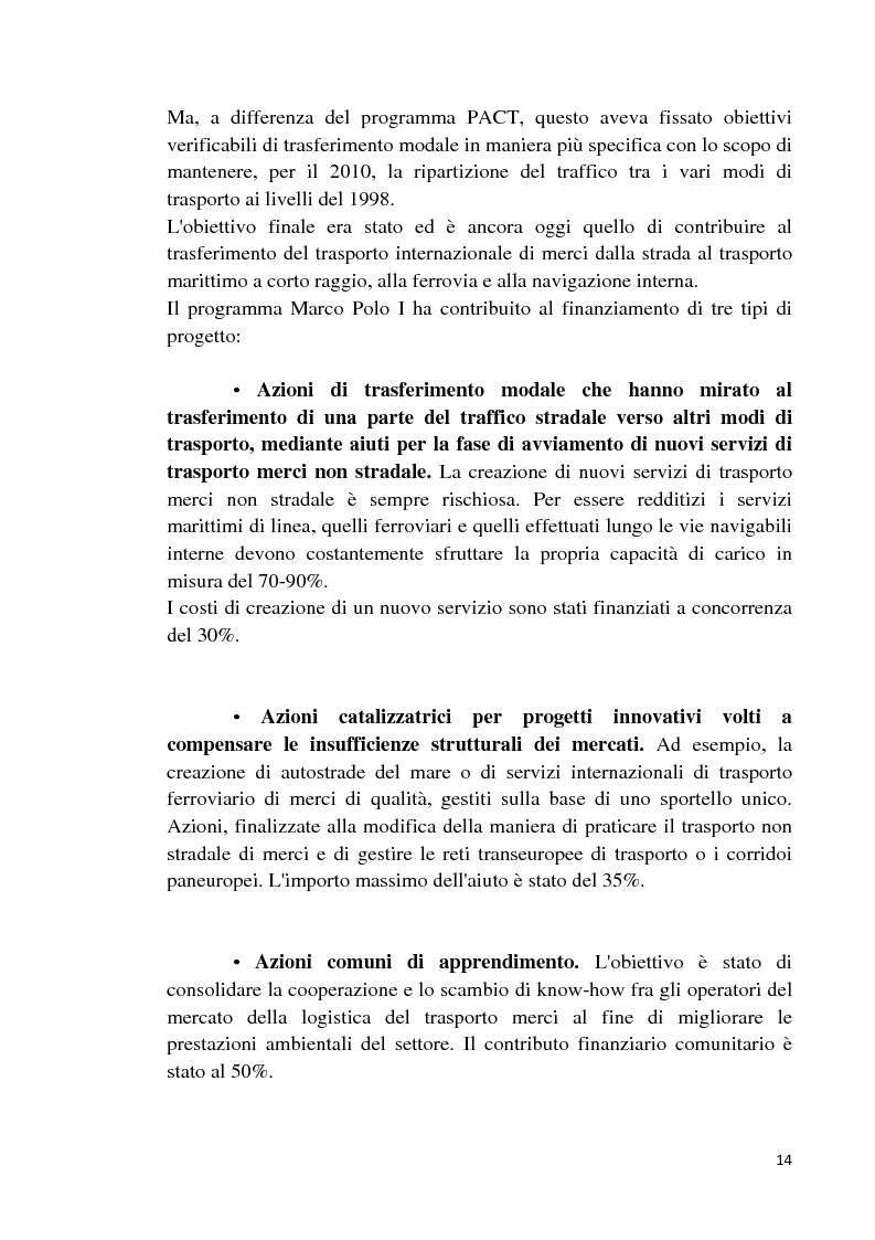 Anteprima della tesi: Studio di fattibilità di un'autostrada del mare in Sardegna, Pagina 11