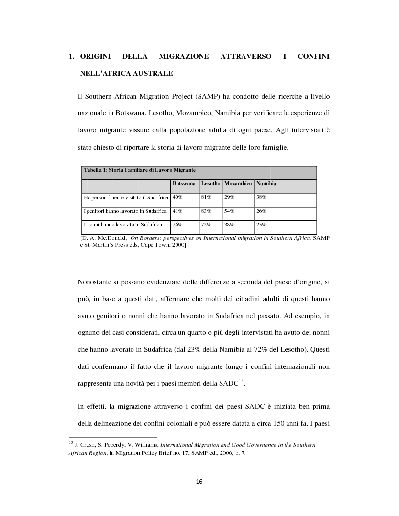 Anteprima della tesi: Sognando la Machamba. L'immigrazione mozambicana nel Sudafrica post-apartheid, Pagina 10