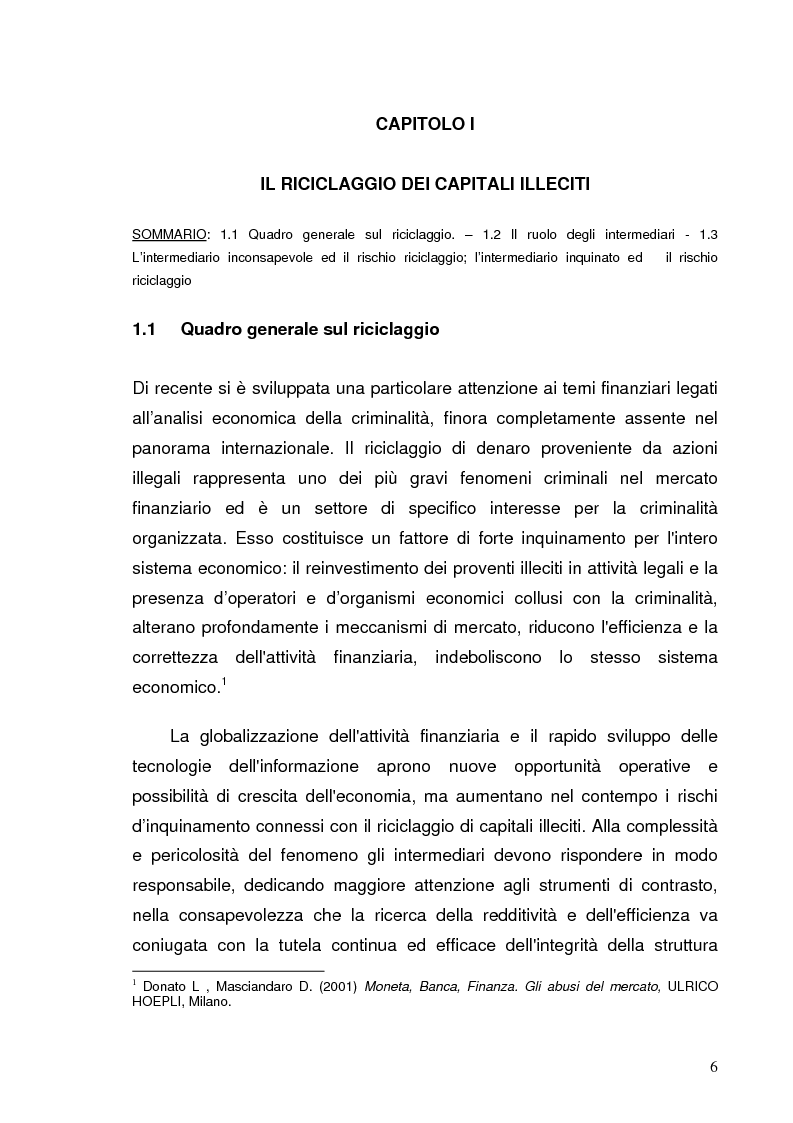 Anteprima della tesi: Italia e Svizzera: parallelo sulle norme antiriciclaggio, Pagina 4