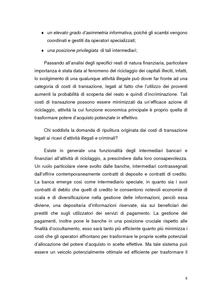 Anteprima della tesi: Italia e Svizzera: parallelo sulle norme antiriciclaggio, Pagina 6