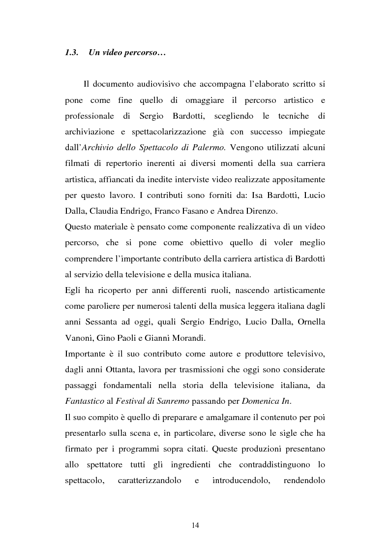 Anteprima della tesi: Sergio Bardotti: una poliedrica esperienza artistica a servizio dello spettacolo, Pagina 10